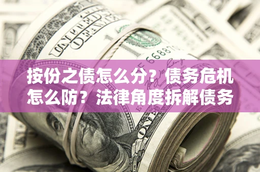 济南按份之债怎么分？债务危机怎么防？法律角度拆解债务分配与风险自保指南