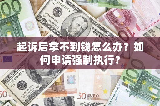 济南起诉后拿不到钱怎么办？如何申请强制执行？