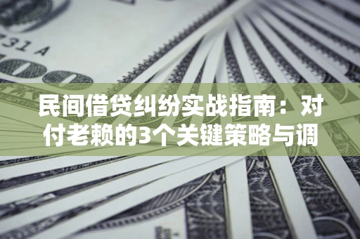 济南民间借贷纠纷实战指南：对付老赖的3个关键策略与调解盲区解析